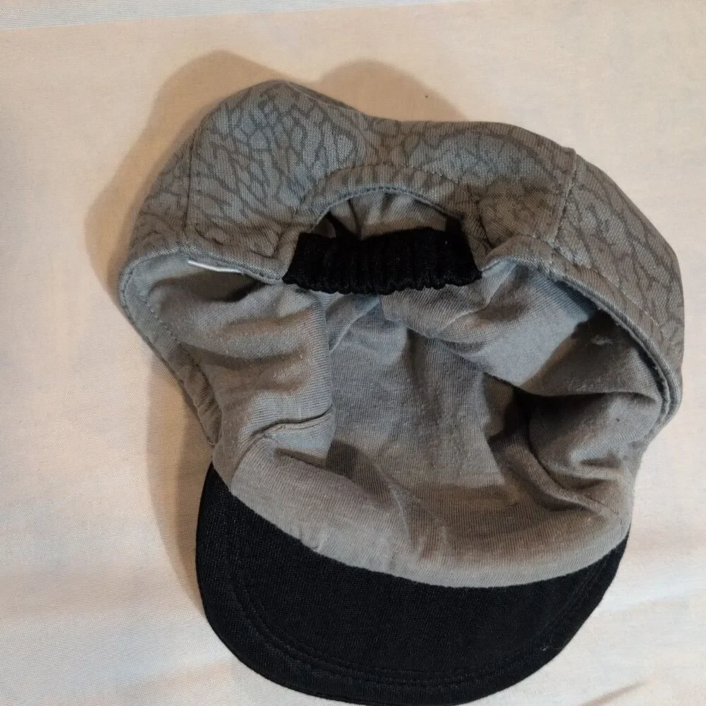 Jordan Brooklyn Elephant Print Grey Black Infant Hat Cap 24 MonthJumpman